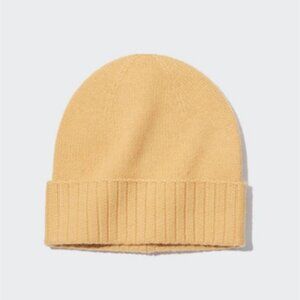 UNIQLO | 100% Cashmere KNITTED BEANIE Hat Unisex Sz OS
